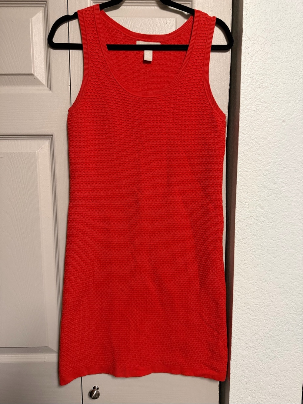 Banana Republic Bright Red Sleeveless Knit Mini Dress